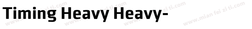 Timing Heavy Heavy字体转换